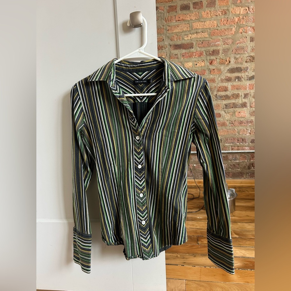 The Limited Vintage Striped Button Up